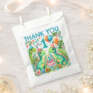 Dinosaur Dino 1st Birthday Party  Favour Bags