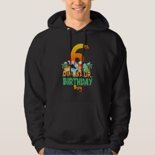 Dinosaur Dino Birthday Boy Trex Group Matching Age Hoodie