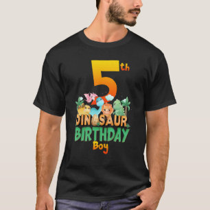 Dinosaur Dino Birthday Boy Trex Group Matching Age T-Shirt