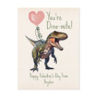 Dinosaur Dino-mite Classroom Valentine