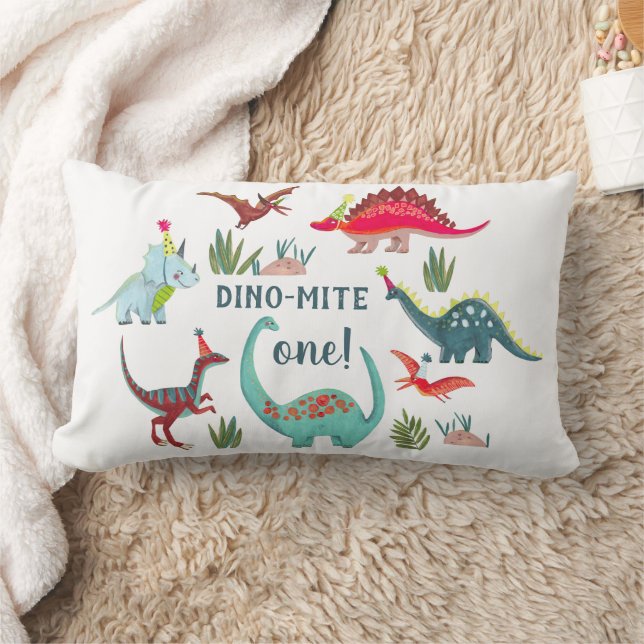 Dinosaur dino-mite one lumbar cushion (Blanket)
