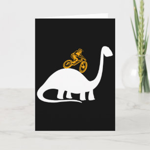 Dinosaur Dino T-rex Mtb Biking Mountain Bike Cloth Card