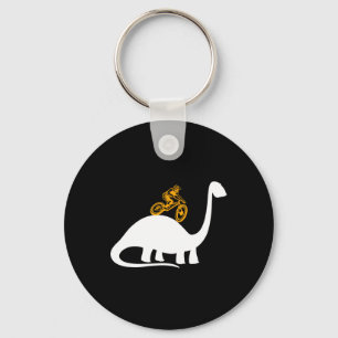 Dinosaur Dino T-rex Mtb Biking Mountain Bike Cloth Key Ring