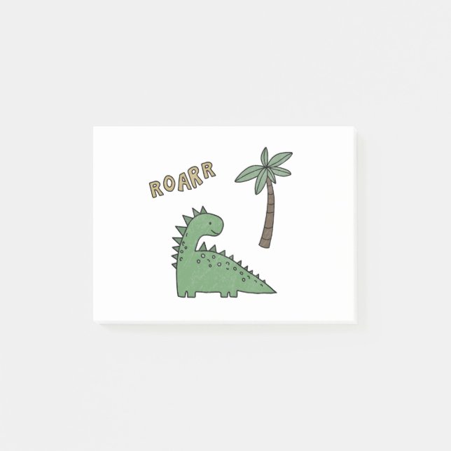 Dinosaur drawing post-it notes (Front)