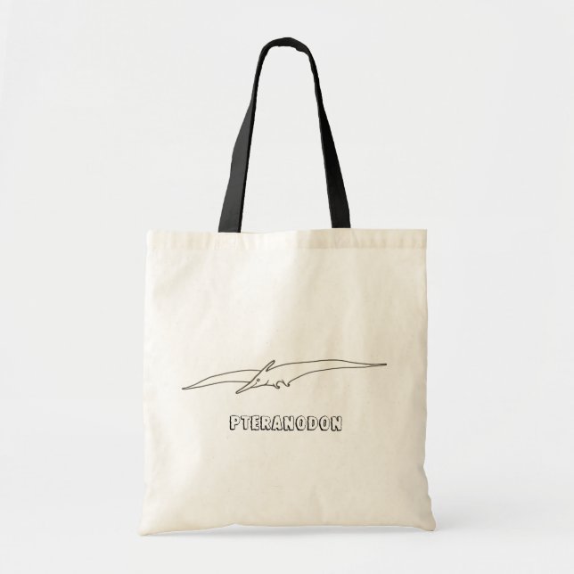 Dinosaur Drawing - Pteranodon, tote bags (Front)