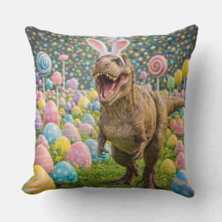 Dinosaur Easter Bunny Cushion