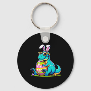 Dinosaur Easter Bunny Egg Happy Eastrawr T Rex Kid Key Ring