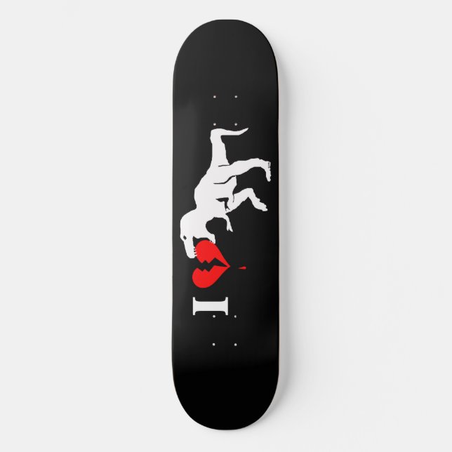Dinosaur eat heart skateboard (Front)