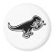 Dinosaur Eating Jesus Fish Magnet