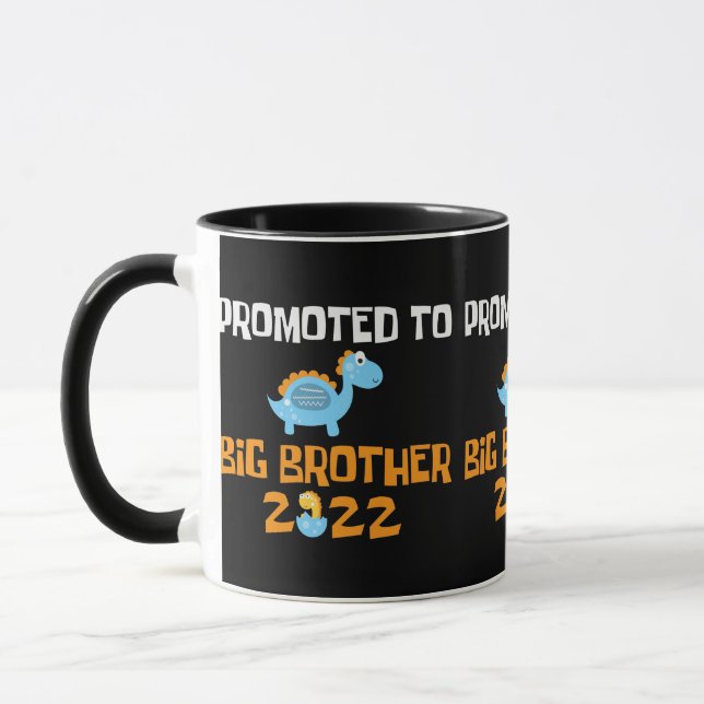 Dinosaur Egg Hatching Promoted To Big Brother Mug (Left)