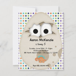 Dinosaur Egg Invitation
