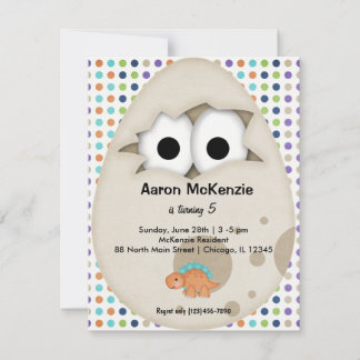 Dinosaur Egg Invitation
