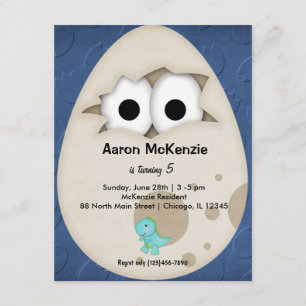 Dinosaur Egg Invitation