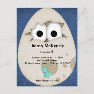 Dinosaur Egg Invitation