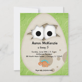Dinosaur Egg Invitation