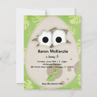 Dinosaur Egg Invitation