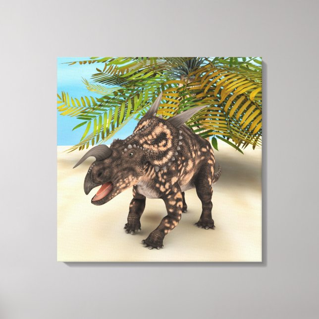 Dinosaur Einiosaurus Canvas Print (Front)