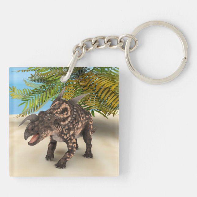 Dinosaur Einiosaurus Key Ring (Back)
