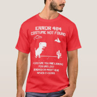 Dinosaur Error 404 Costume Not Found Code Hallowee