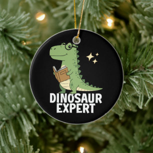 Dinosaur Expert - Cool Science Dino T-rex Lovers Ceramic Tree Decoration