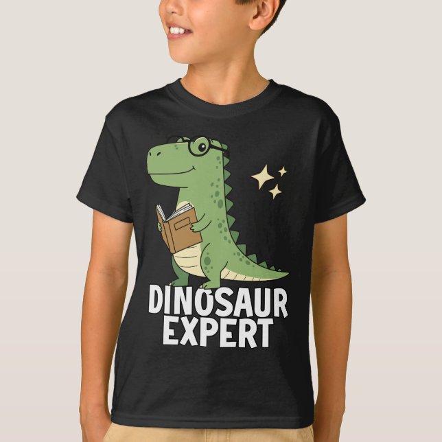 Dinosaur Expert - Cool Science Dino T-rex Lovers  T-Shirt (Front)