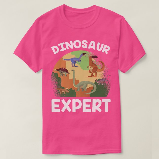 Dinosaur Expert Paleontologist Profession Science  T-Shirt (Design Front)