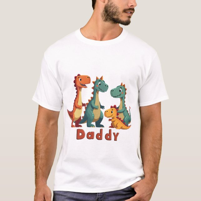 Dinosaur Family T-Shirt (daddy) (Front)