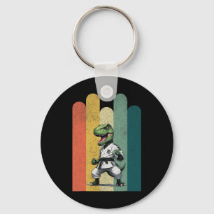 Dinosaur Fans Brave Karate Pride Courage Strength  Key Ring