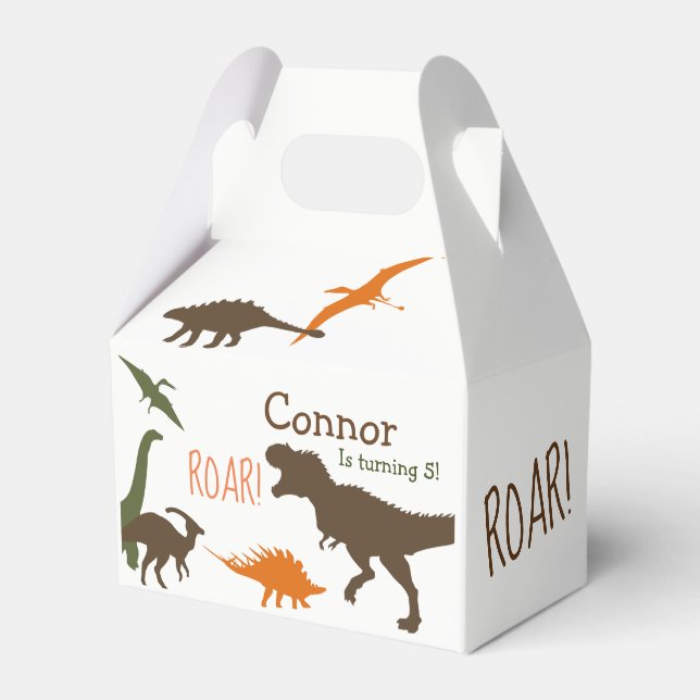 Dinosaur Favour Box (Front Side)