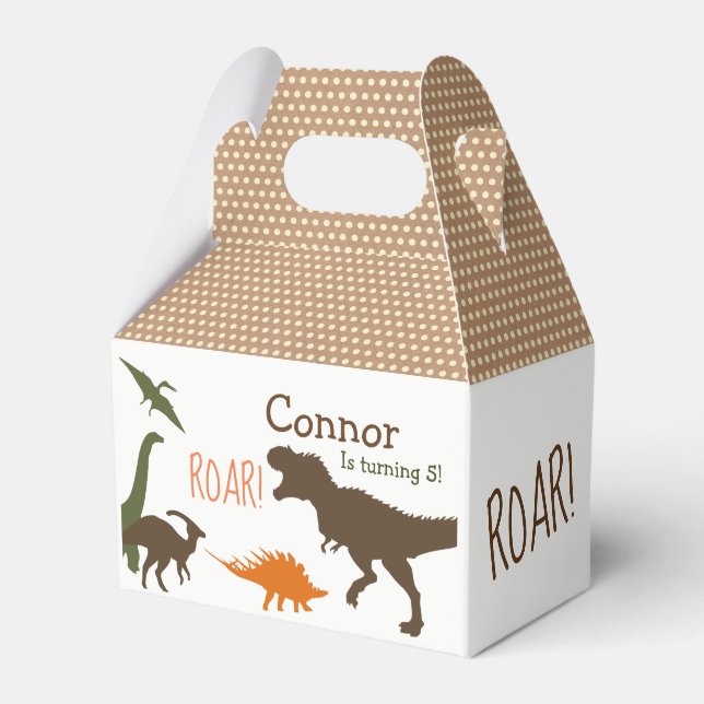 Dinosaur Favour Box (Front Side)