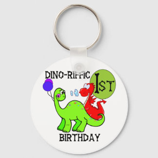 Dinosaur First Birthday Tshirts and Gifts Key Ring