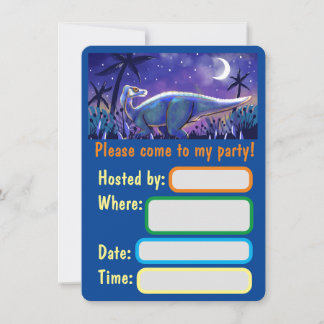 Dinosaur Flat Card for Hand Printing