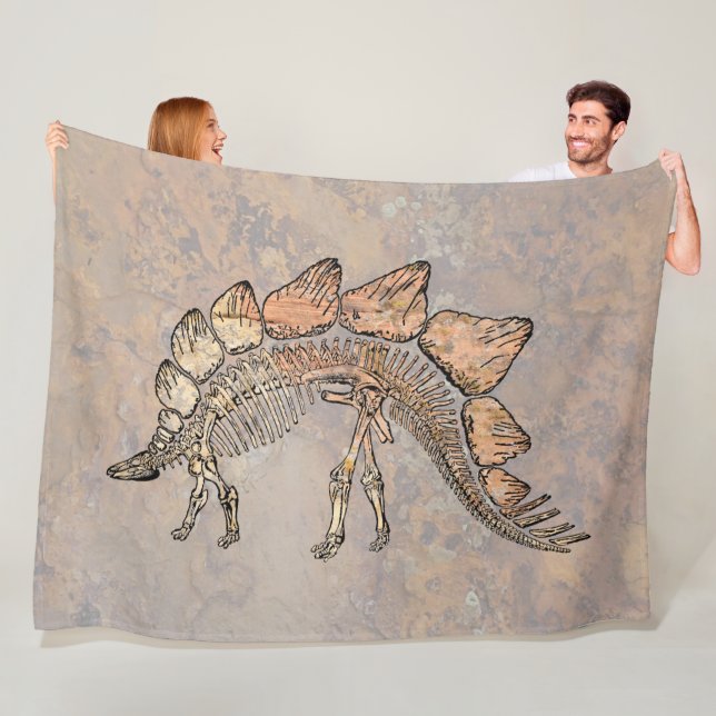 dinosaur fleece blanket (In Situ)
