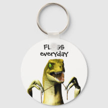 Dinosaur Flossing keychain