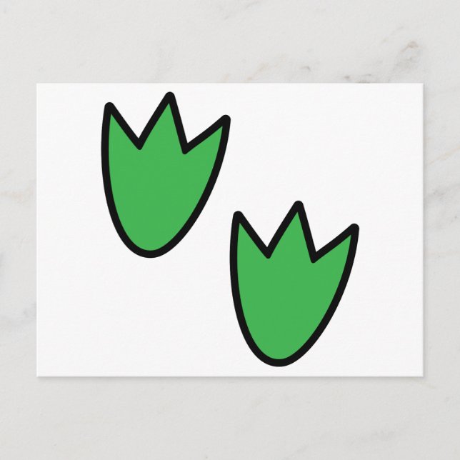 Dinosaur Footprints Postcard (Front)