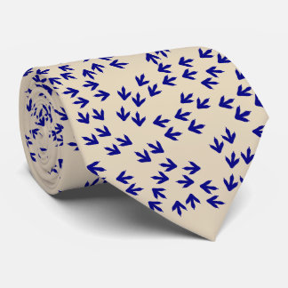 Dinosaur footprints tie for men