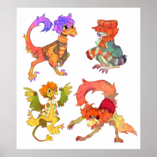 Dinosaur Fraggle Rock Poster