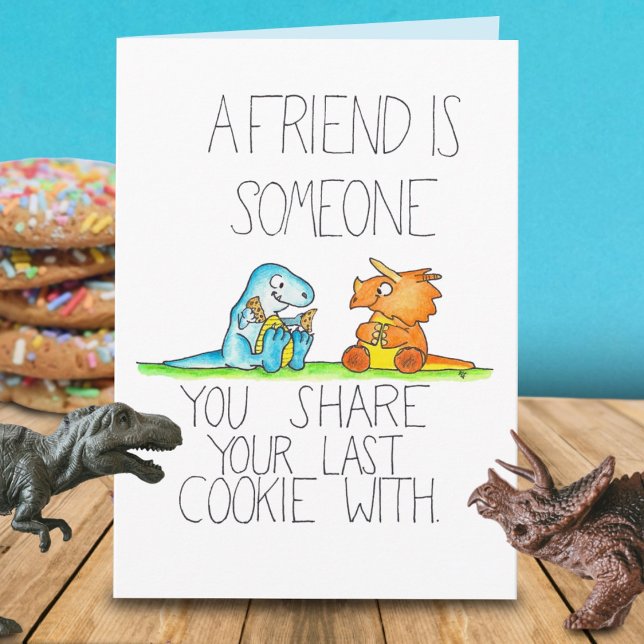 DINOSAUR FRIENDS 2 greeting card by Nicole Janes (Creator Uploaded)