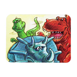 Dinosaur Friends Magnet