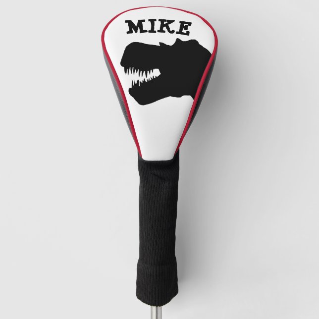 DINOSAUR FUNNY GOLF DRIVER COVER PERSONALIZED (Front)