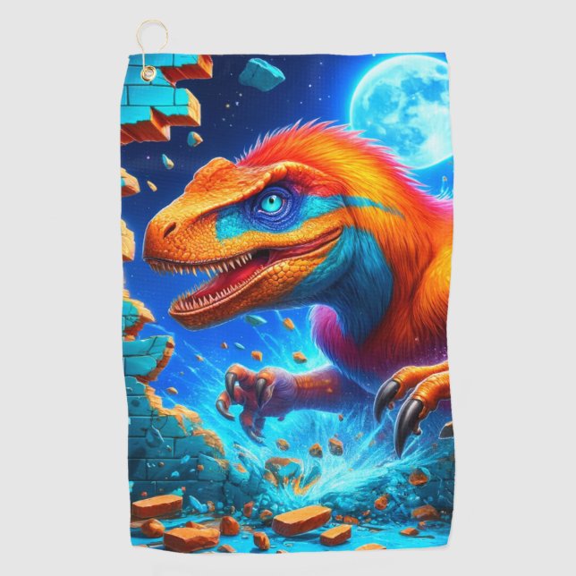 Dinosaur Golf Towel (Front)