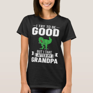 Dinosaur Grandpa Saurus Grandpasaurus T-Shirt