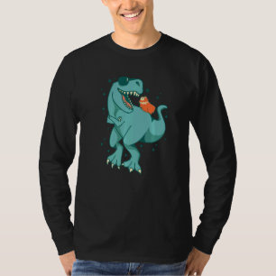 Dinosaur Graphic Guinea Pig Owner Pet Cavy Animal  T-Shirt