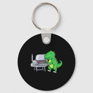 Dinosaur Grilling Rbecue Lover Bbq Men Grill  Key Ring