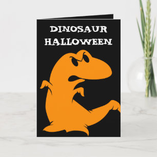 Dinosaur Halloween Card