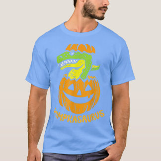 Dinosaur Halloween Pumpkasaurus Funny Kids Boy Pum T-Shirt
