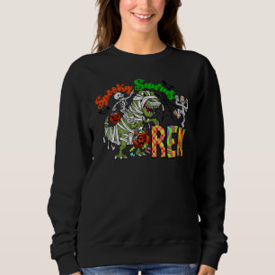 Dinosaur Halloween Spookysaurus Trex Trick Or Trea Sweatshirt