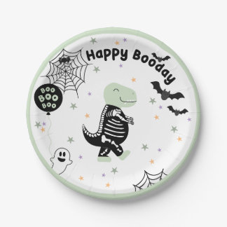 Dinosaur Halloween Themed Party Decor Paper Plate