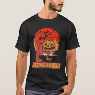 Dinosaur Halloween Vaccine Costume Pumpkin Vaccine T-Shirt