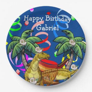 Dinosaur Happy Birthday Paper Plates
